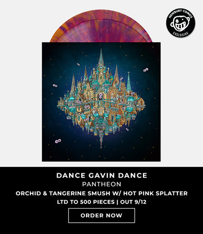 Dance Gavin Dance - Pantheon, Orchid & Tangerine Smush w/ Hot Pink Splatter Vinyl | LTD to 500 Pieces, Out 9/12